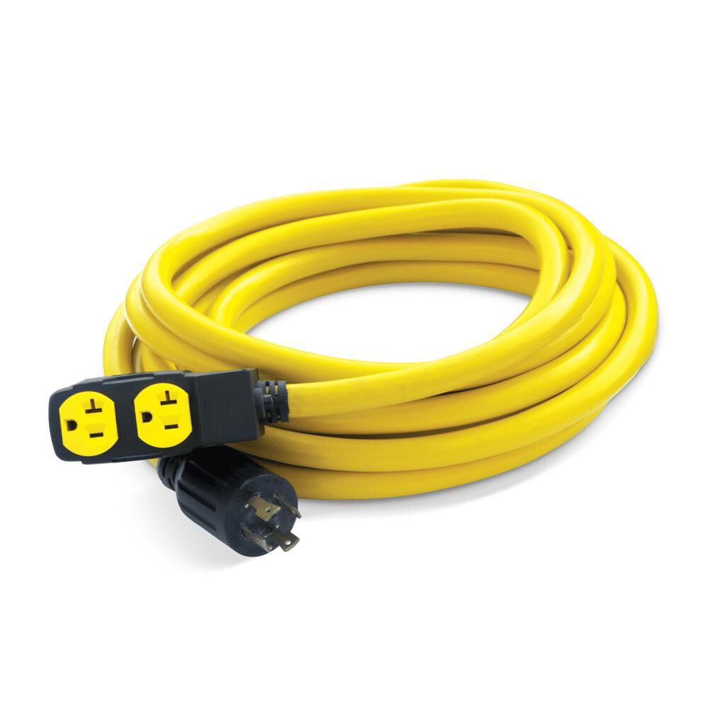 Champion Power Equipment 25 ft Generator Extension Cord 30-Amp 125/250-Volt Duplex-Style with Circuit Breakers L14-30P to Four 5-20R, large image number 4