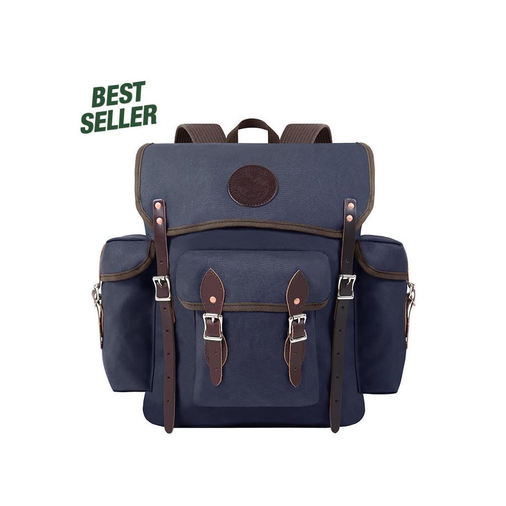 Duluth Pack 24 Liter Capacity Navy Canvas Wanderer Backpack – S-121-NVY