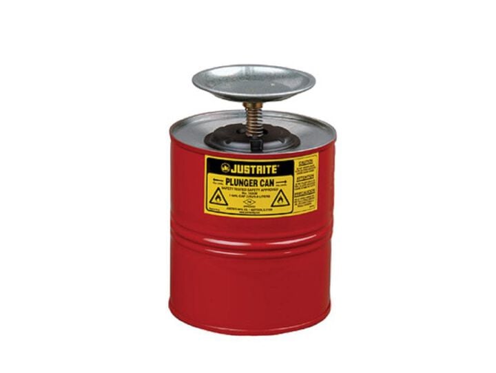 Justrite 1 Gallon Plunger Dispensing Can