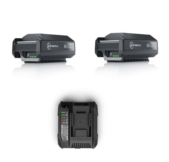Hoover Commercial Vacuum 40V 8Ah Battery 2pk & Charger Bundle, large image number 0