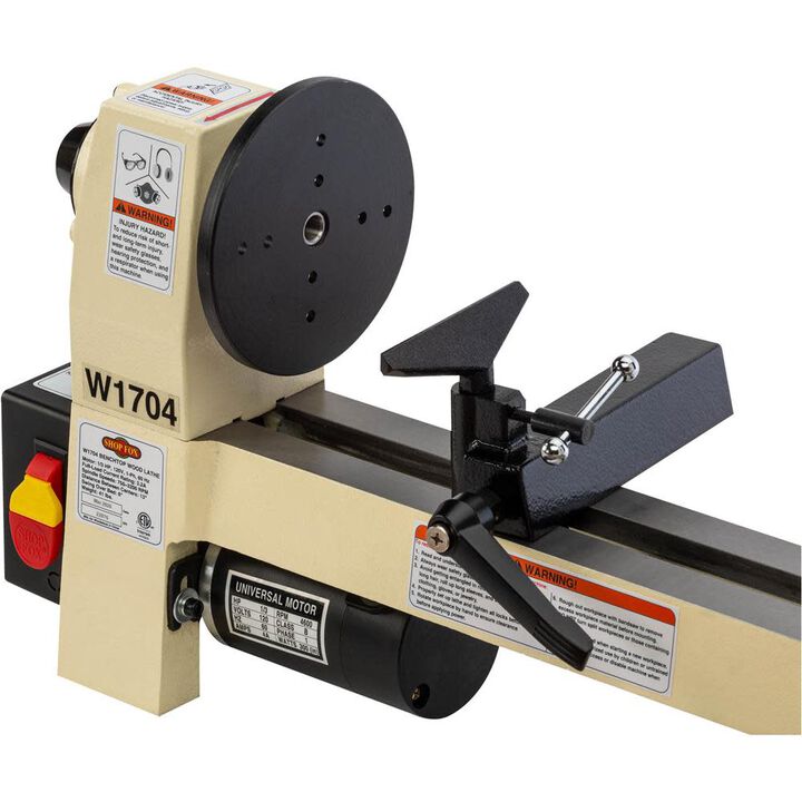 Shop Fox 8in x 13in Benchtop Wood Lathe 110V 1/3HP 1 Phase, large image number 3