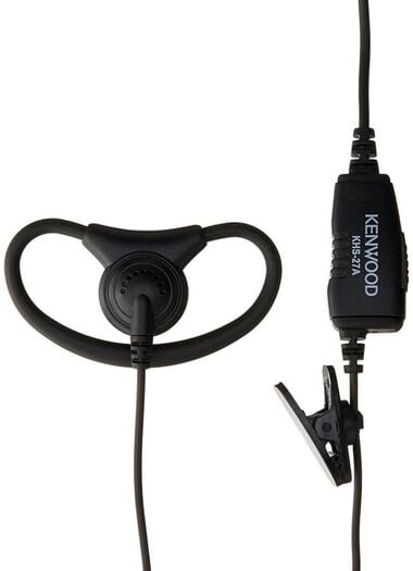 Kenwood D-ring earhanger with in-line PTT