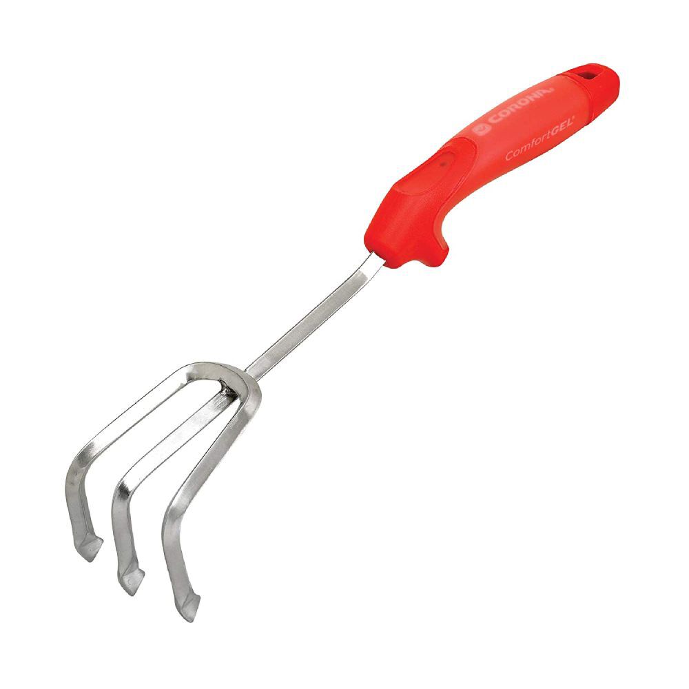 Corona Hand Cultivator 7in ComfortGEL Stainless Steel 3 Tine – CT 3334
