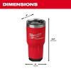 Milwaukee PACKOUT Tumbler Red 30oz, small