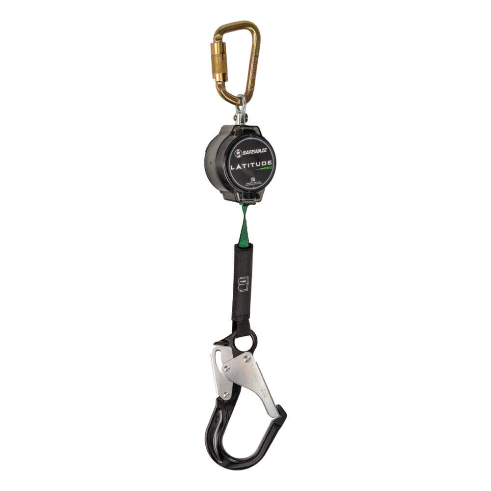 Safewaze Latitude Pro 7 Ft. Single Web SRL-P: Carabiner, Alu Rebar Hook, large image number 1
