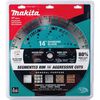 Makita Promotional Thin Kerf 14 Inch Segmented Turbo Rim Diamond Blade for Reinforced Concrete and Brick, small image number 3