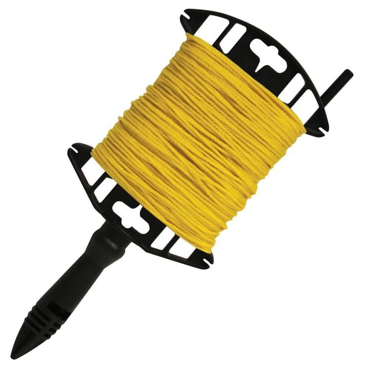 Kraft Tool Co Yellow Braided Mason's Line - 250 Ft. Utility Winder