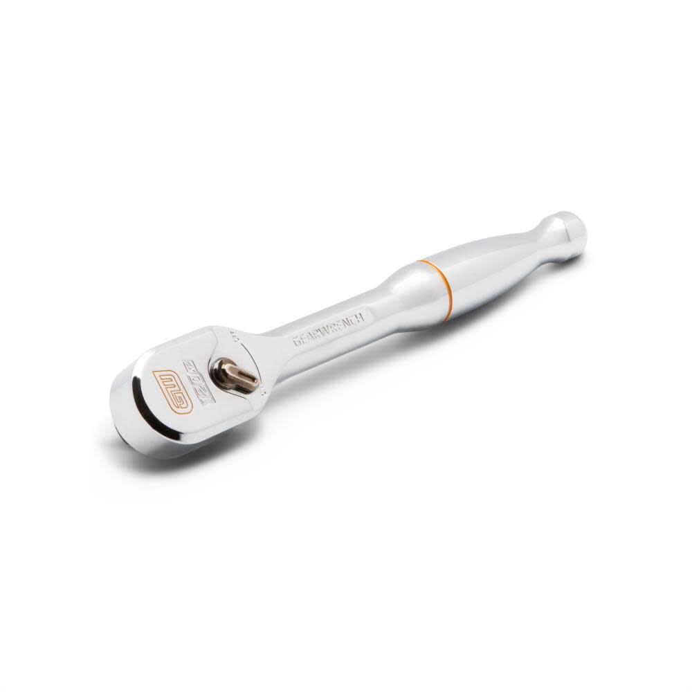 GEARWRENCH 1/4 Inch Drive 120XP Full Polish Chrome Teardrop Ratchet, large image number 6