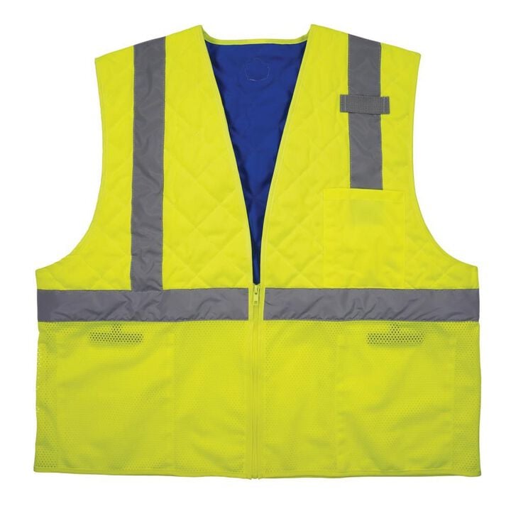 Ergodyne Chill Its 6668 Hi Vis Safety Cooling Vest Type R Class 2 Lime Small