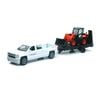 Kubota R630 1:43 Scale Miniature Toy Pull-Back Wheel Loader Set W/Truck, small image number 1