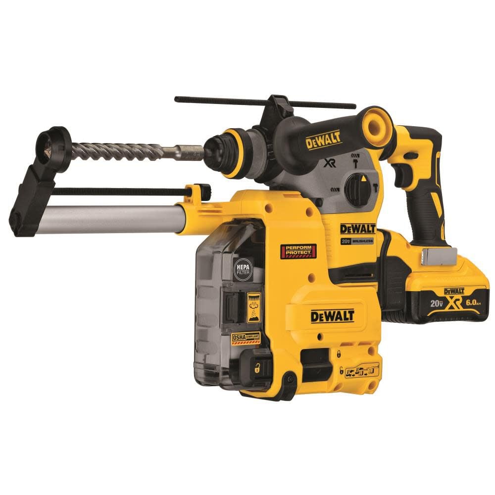 DEWALT 20V MAX XR 1-1/8in SDS Plus Rotary Hammer Kit with Dust Collection, large image number 3