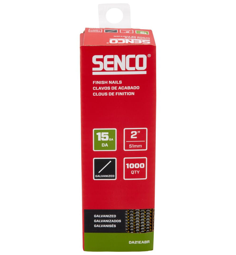 Senco 2 Inch 15 Gauge 34 deg Chisel Point Angled Strip Finish Nails, large image number 3
