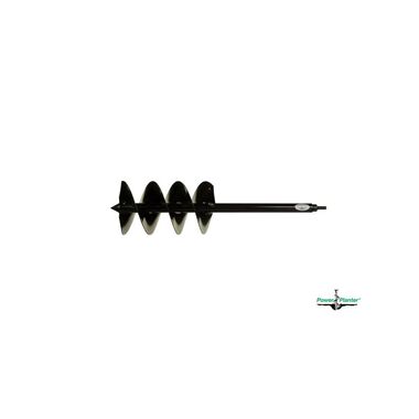 Power Planter 7 Inch x 28 Inch Steel Gallon Pot & Post Hole Auger with HD Tip