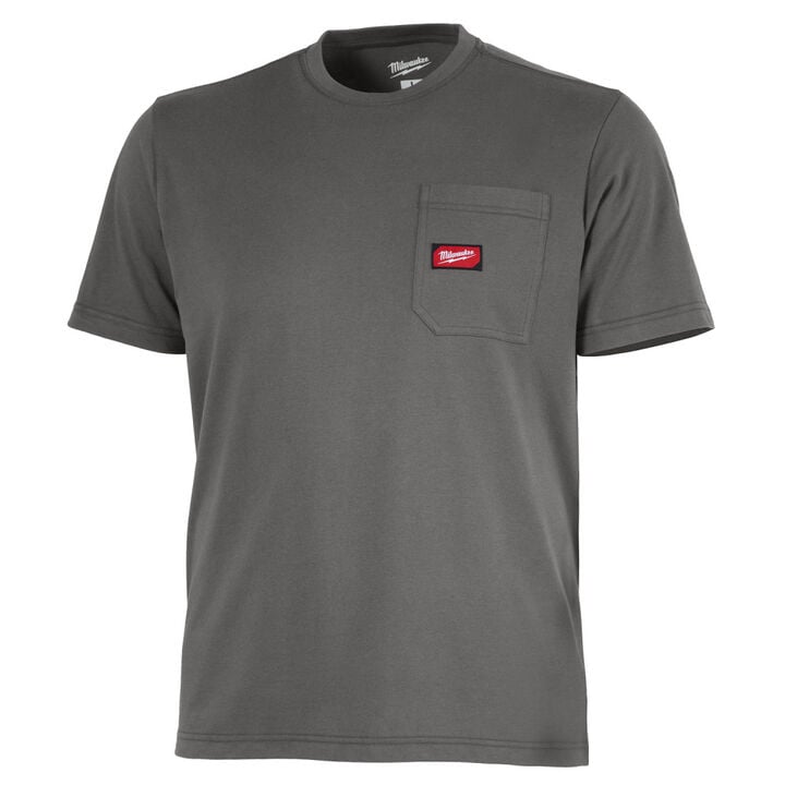 Milwaukee GRIDIRON Pocket T-Shirt Short Sleeve Gray