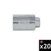 DEWALT 1/2 Inch - 13 Push-In Thread Coupler, 20 Pieces, small image number 1