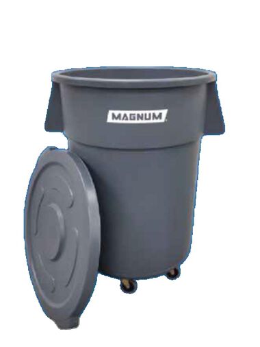 Magnum Tool Group Pro Series Lid for 55 Gallon Trash Can Plastic Grey, large image number 1