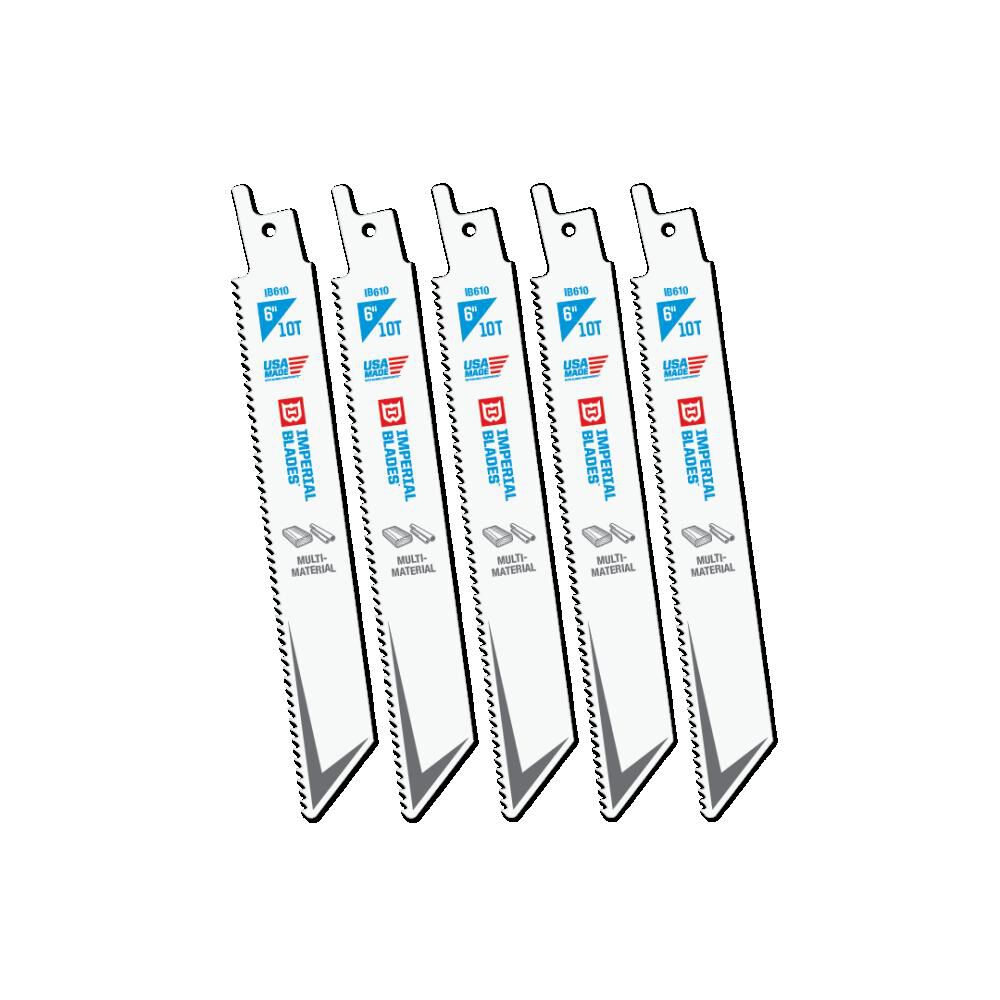 Imperial Blades Standard 6in 10 TPI MultiMaterial Reciprocating Blade