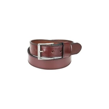 Occidental Leather 1-1/2 in Width Leather Pant Belt Burgundy Tanned Bridle
