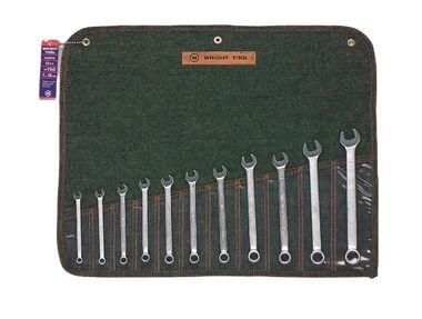 Wright Tool 11 pc. Metric Combination Wrench Set 7 mm to 19 mm 12 pt