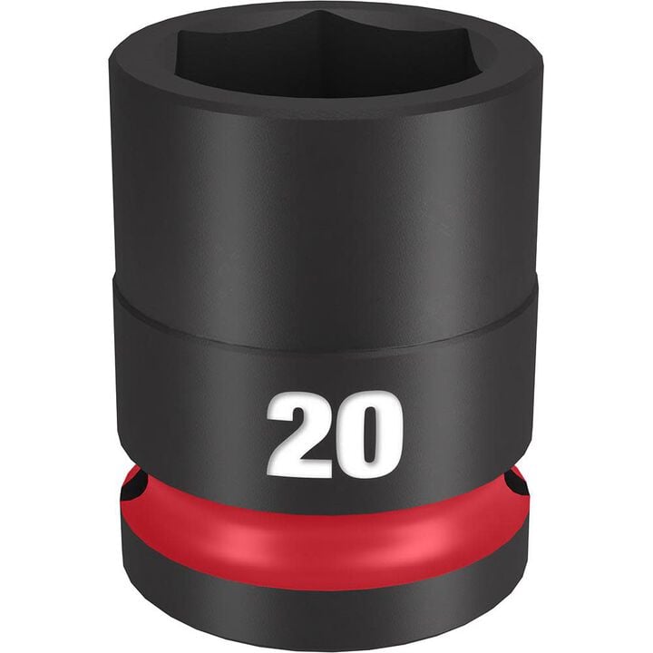 Milwaukee Impact Socket 1/2in Drive 20mm Standard 6 Point, large image number 0