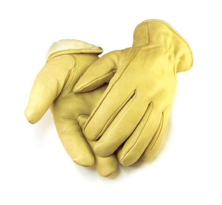 Hand Armor Mens Lined Deerskin Gloves Tan XL