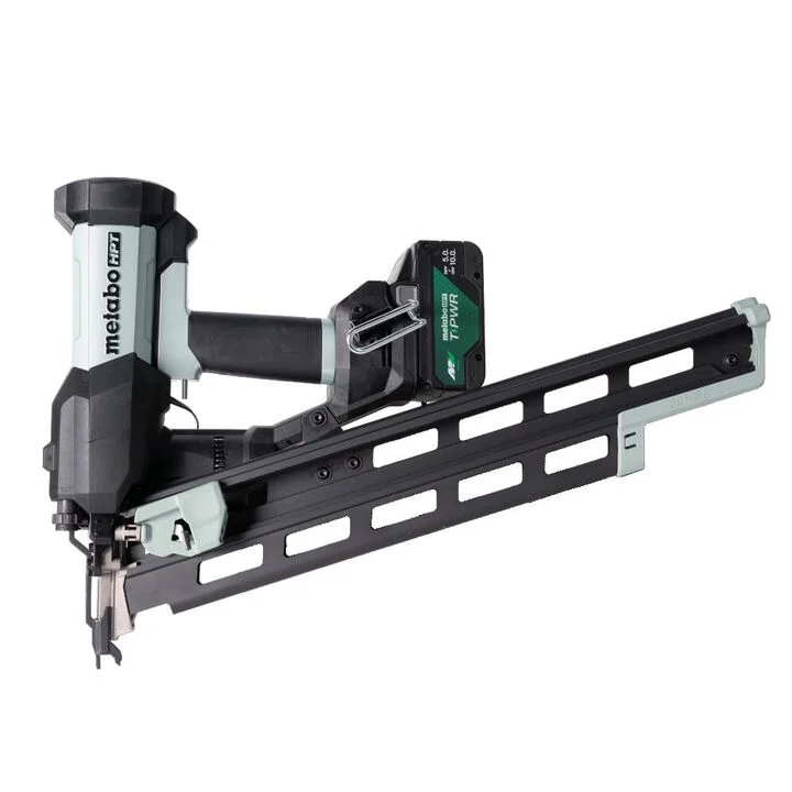 Metabo HPT Cordless Pneumatic 18V 21 Degree Plastic Strip Framing Nailer Kit