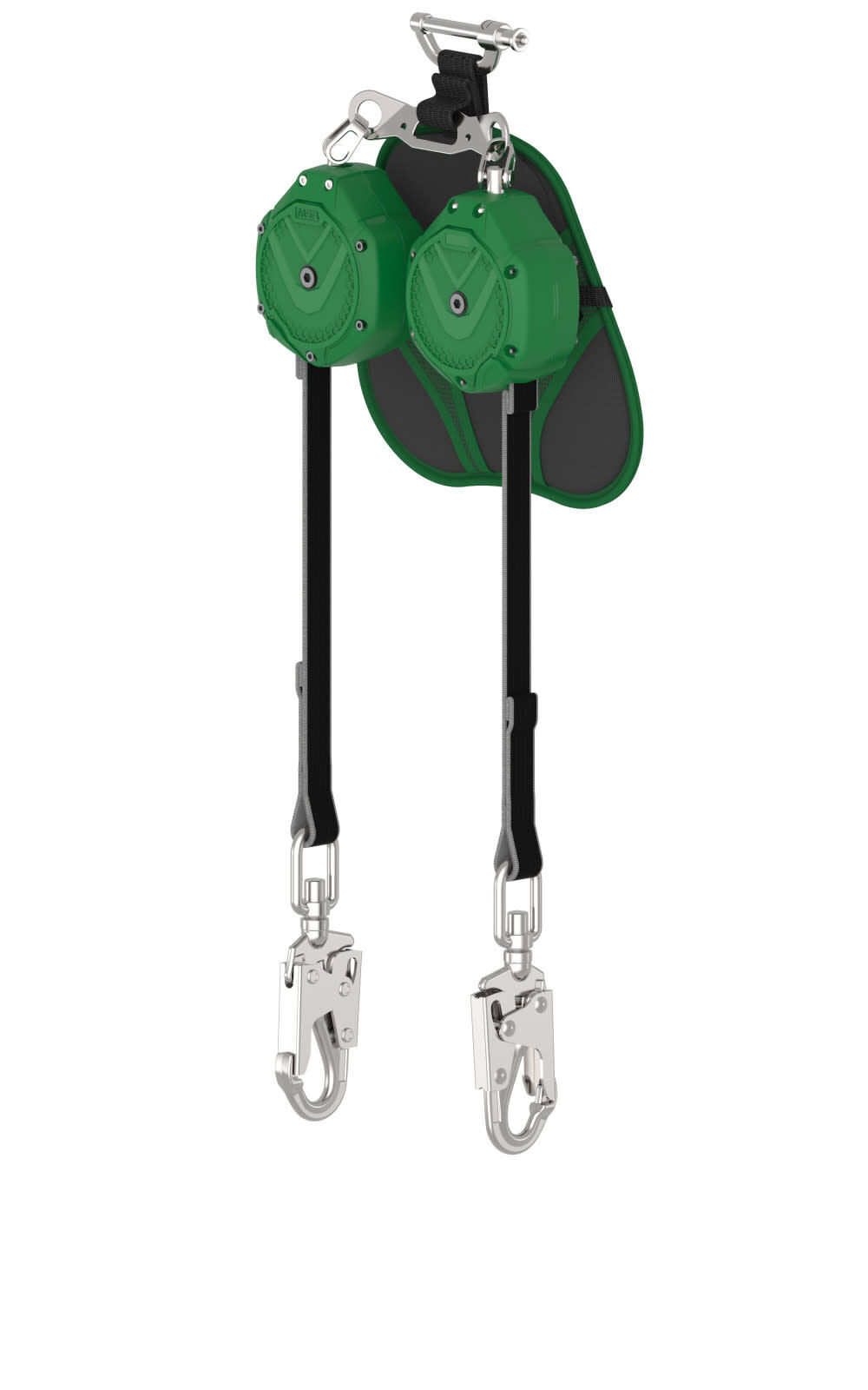 MSA Safety Works V-SHOCK EDGE, Leading Edge PFL, 6 Ft, Twin-Leg, 36CS Swivel Snaphooks, Pin Connector (Top), ANSI Z359.14 - VSLEW-012-PE-A