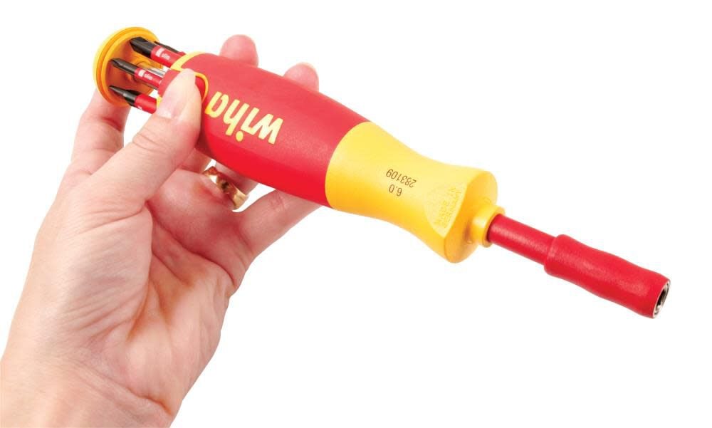 Wiha Insulated Pop-Up SlimLine Slotted- Phillips Bit Holder Set 7 Piece, large image number 2
