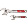 Milwaukee 6 in. & 10 in. Adjustable Wrench 2 pack, small