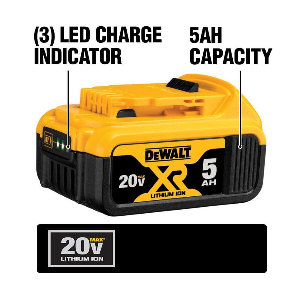 DEWALT 20V MAX Compact Reciprocating Saw 5 Ah Kit, large image number 4