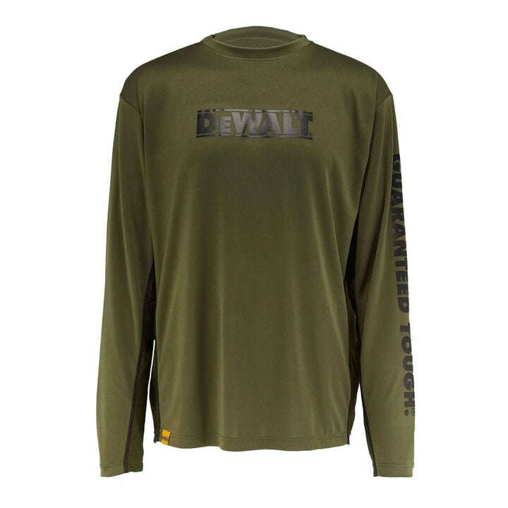 DEWALT Truro Performance Long Sleeve T-Shirt Olive
