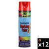 Aervoe 20 Oz Aerosol Red Upside Down Construction Marking Paint 12 Pack, small image number 1