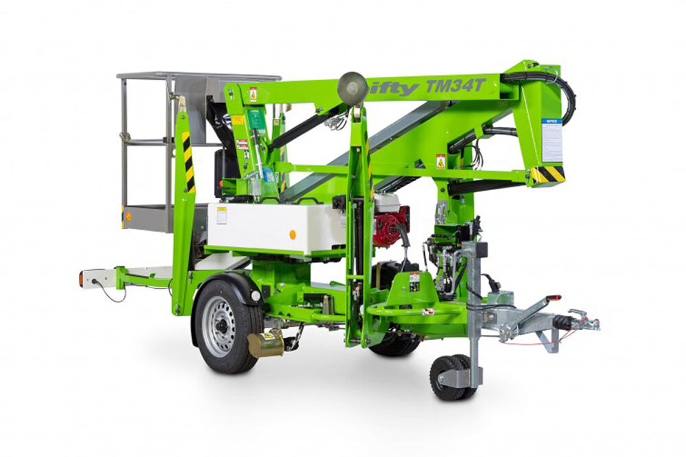 Niftylift 33.5' Cherry Picker Trailer Mounted Towable with Telescopic Upper Boom - Battery, large image number 3