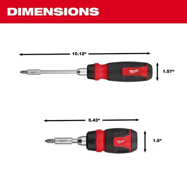 Milwaukee 14-in-1 Ratcheting Multi-Bit and 8-in-1 Ratcheting Compact Multi-bit Screwdriver Set 2pc, large image number 5