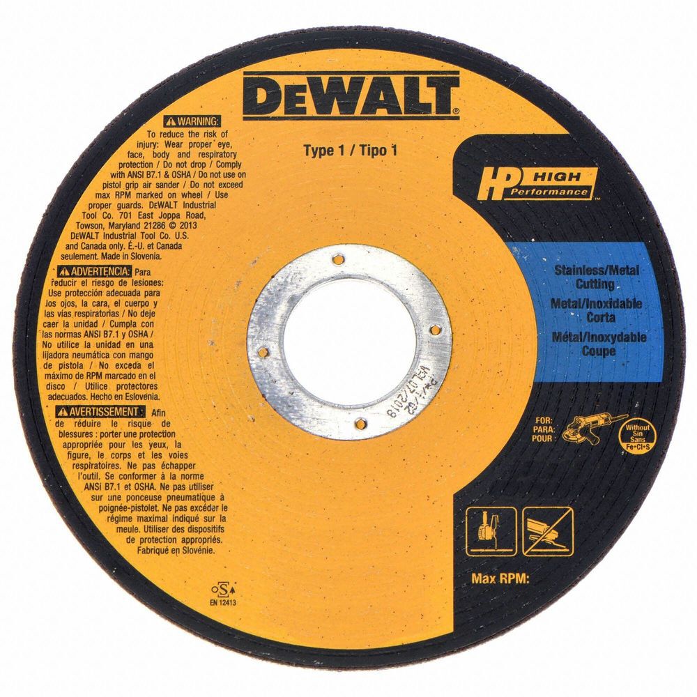 DEWALT 4 In. x 1/16 In. x 3/8 In. A60T Long Life Wheel, large image number 3