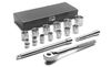 Cougar Pro 1/2 In. Drive 16 pc. 5 pt std SAE Socket Set, small image number 1