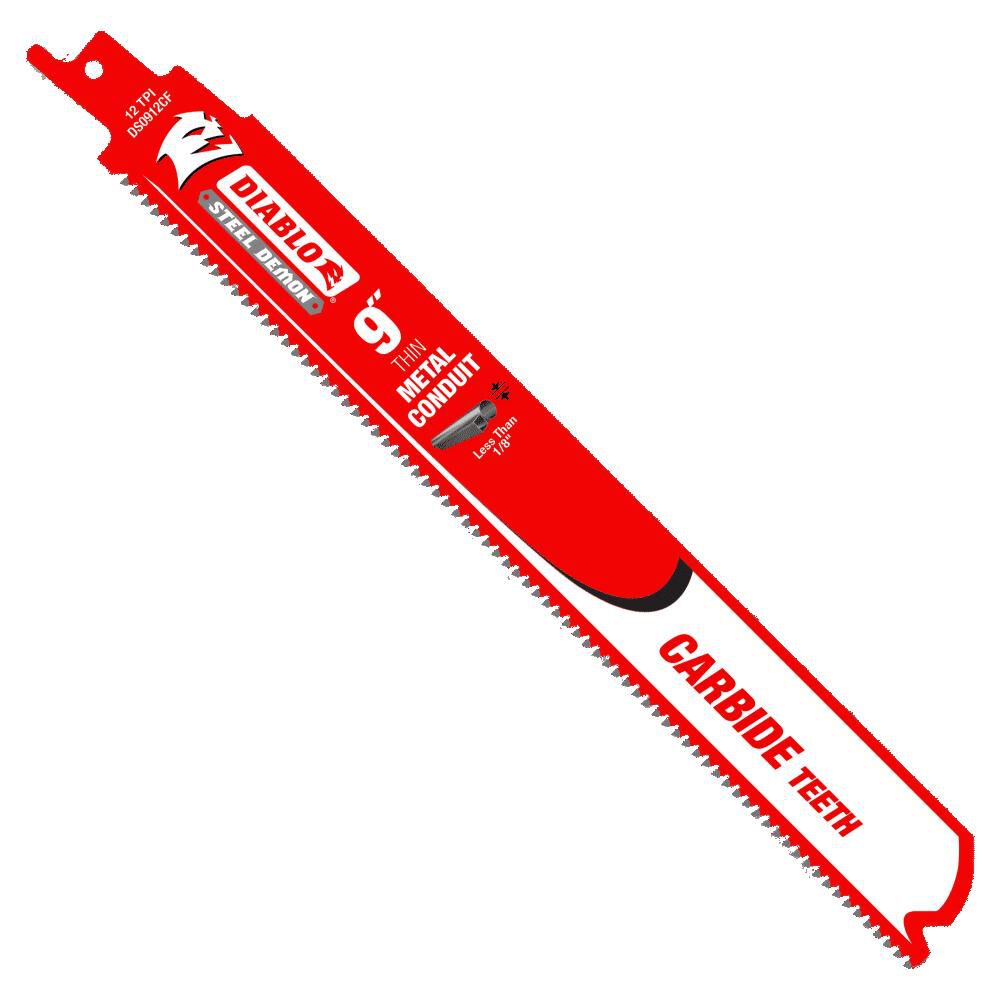 Diablo Tools 9in Steel Demon Carbide Blades for Thin Metal Conduit Cutting, large image number 1