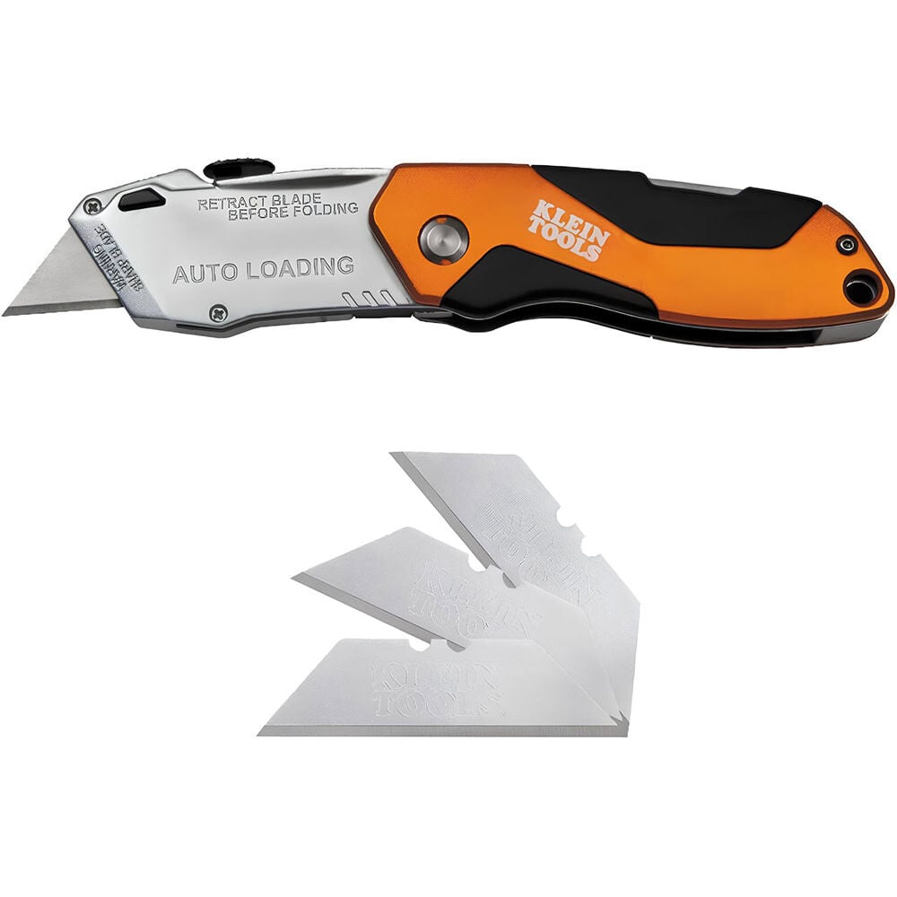Klein Tools Auto-Loading Folding Utility Knife, large image number 1