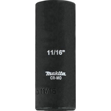 Makita 11/16 Inch Deep Well Impact Socket 3/8 Inch Drive