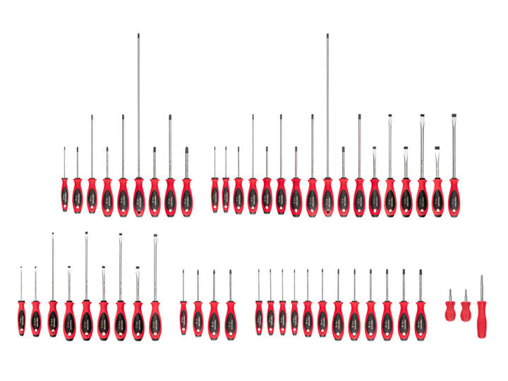 Tekton Phillips, Slotted, Torx, Square Screwdriver Set, 54 Pieces