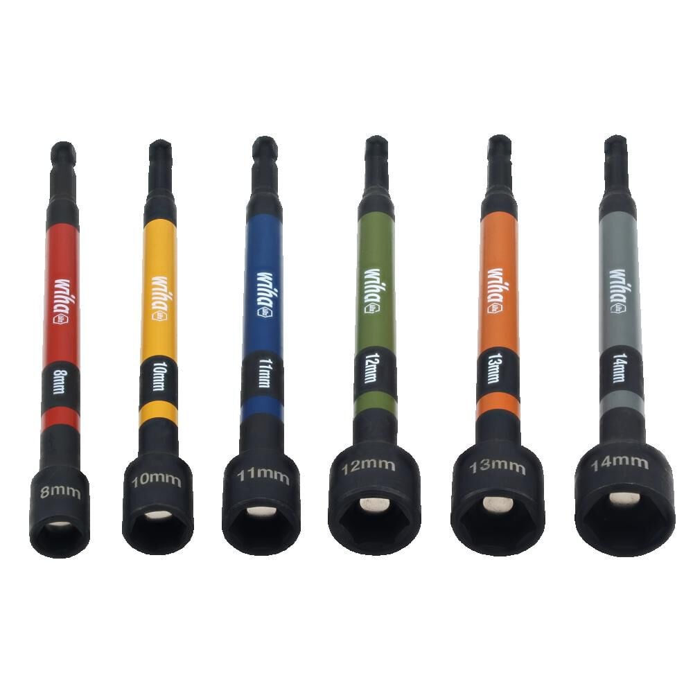 Wiha Nut Setter Color Coded Magnetic Metric Set 6pc, large image number 6