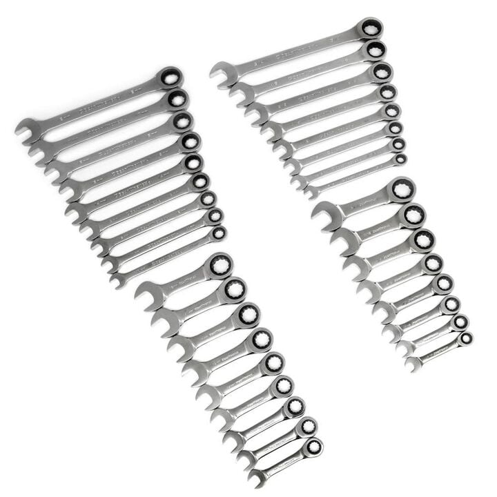 GEARWRENCH SAE/Metric Combination Wrench Set 34pc, large image number 4