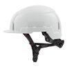 Milwaukee White Front Brim Helmet with BOLT Class E, small