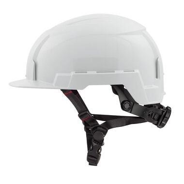 Milwaukee White Front Brim Helmet with BOLT Class E