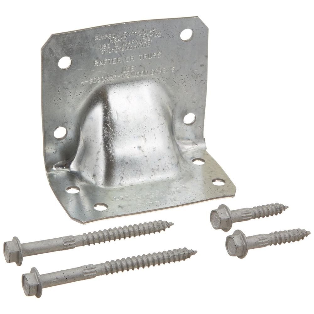 Simpson Strong-Tie 14 Gauge Zinc Galvanized Hurricane Gusset Angle Kit with Screws, large image number 2