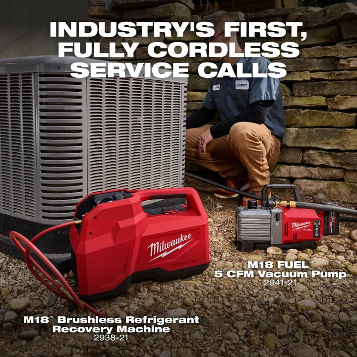 Milwaukee M18 Brushless Refrigerant Recovery Machine Kit, large image number 4