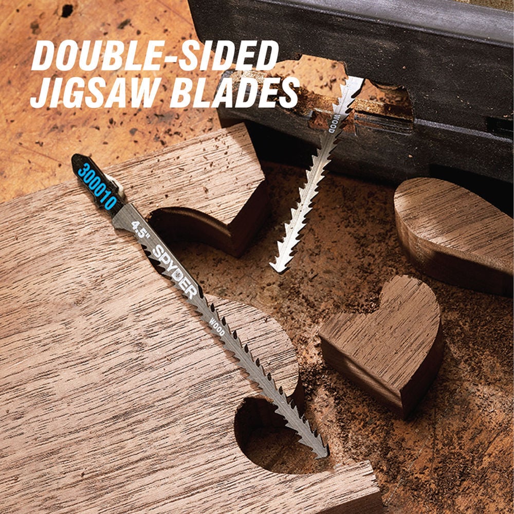 Spyder Single & Double-Sided Jig Saw Blade Set, 5 Pieces, large image number 5