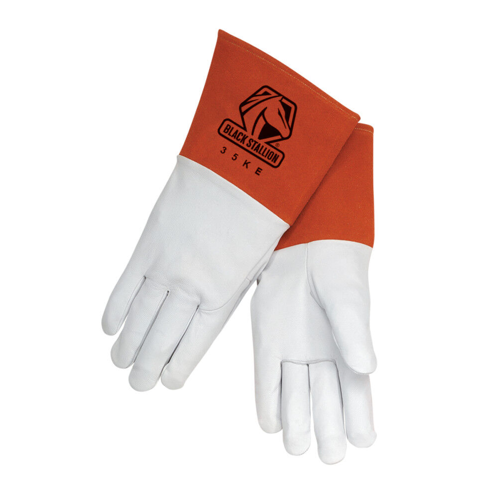 Black Stallion Value-Priced Grain Kidskin TIG Gloves Size Large – 35KE-L