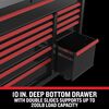 CRAFTSMAN V-SERIES 52 Inch Wide 12-Drawer Rolling Tool Cabinet, Black, small image number 4