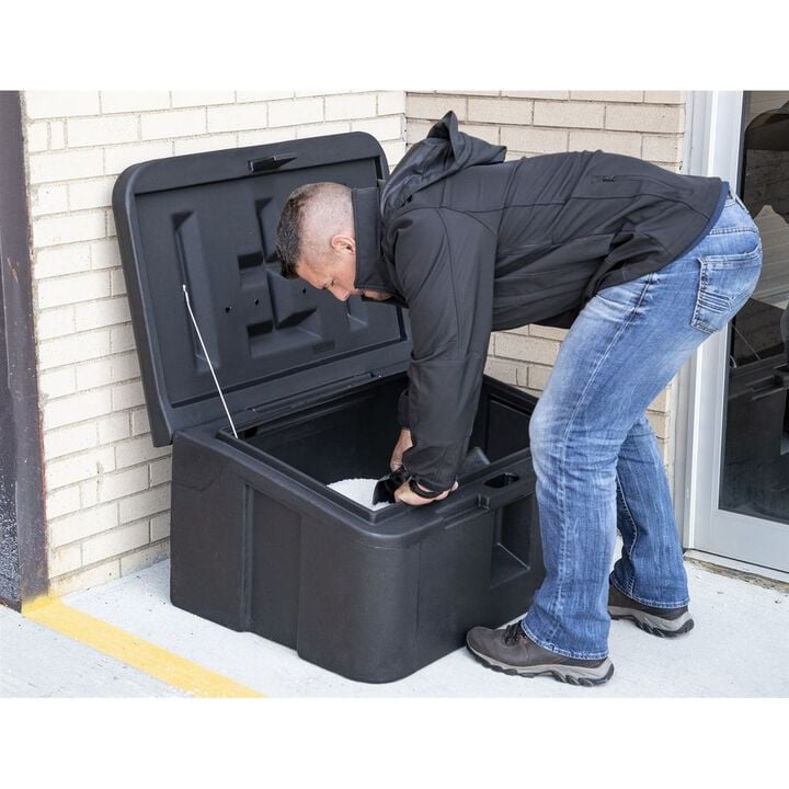 Buyers Products Company 5.8 Cubic Ft Poly Storage Bin Black, large image number 2